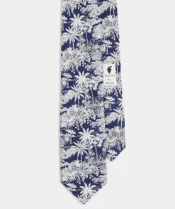 Tropical Toile Silk Tie