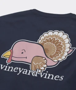 Turkey Whale Long-Sleeve Pocket Tee