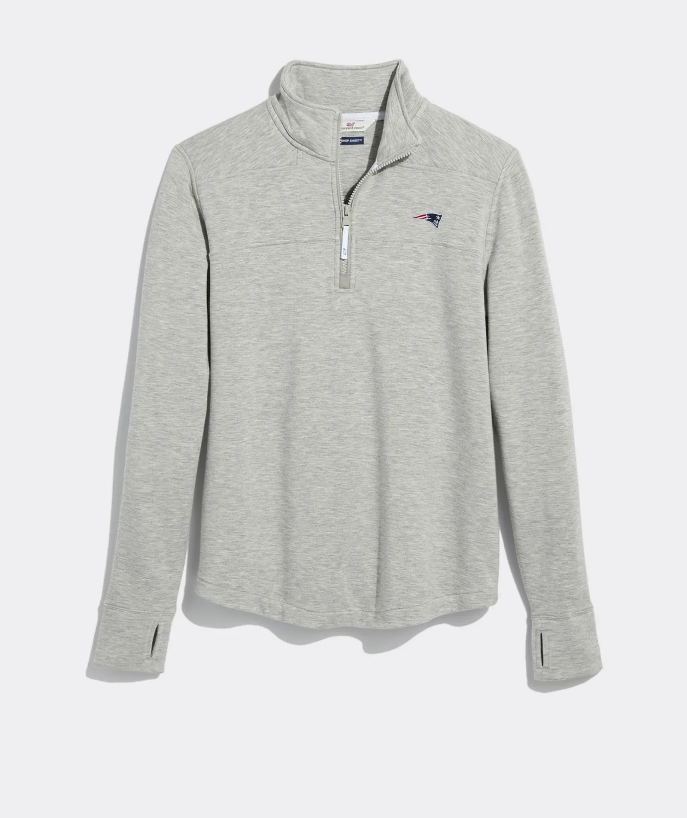 Two-Tone Vintage Whale Long-Sleeve Pocket Tee