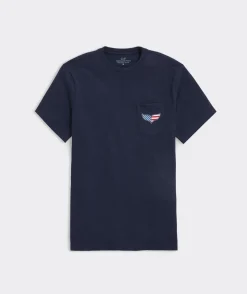 USA Whale Tail Short-Sleeve Pocket Tee