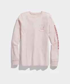 Valentine's Day Icons Whale Long-Sleeve Pocket Tee