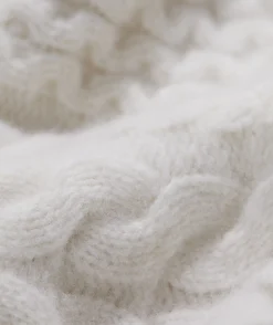 Varsity Cable V-Neck Sweater