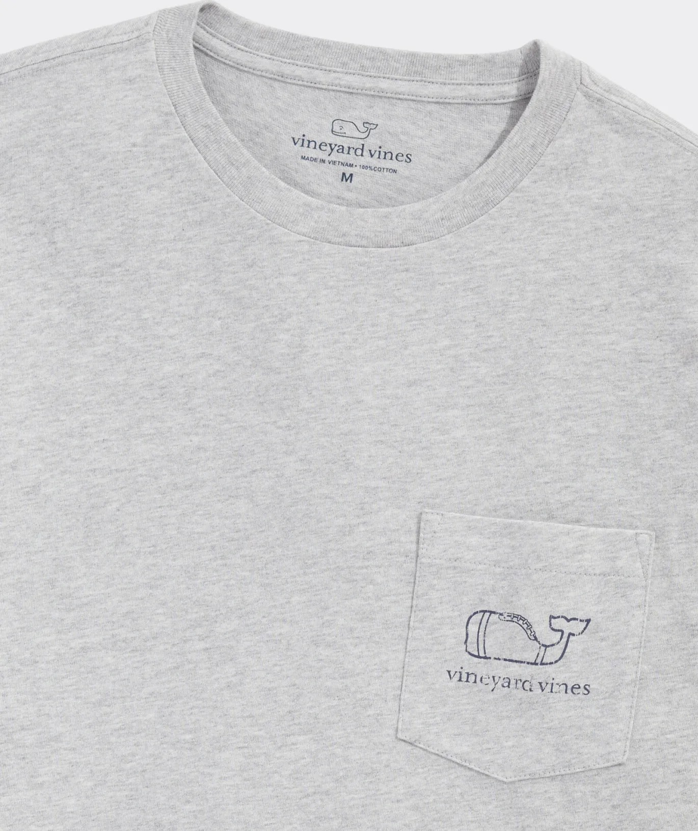 Vintage Football Whale Long-Sleeve Pocket Tee