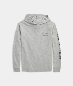 Vintage Whale Long-Sleeve Hoodie Tee