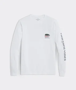 Whale & Tree Long-Sleeve Pocket Tee