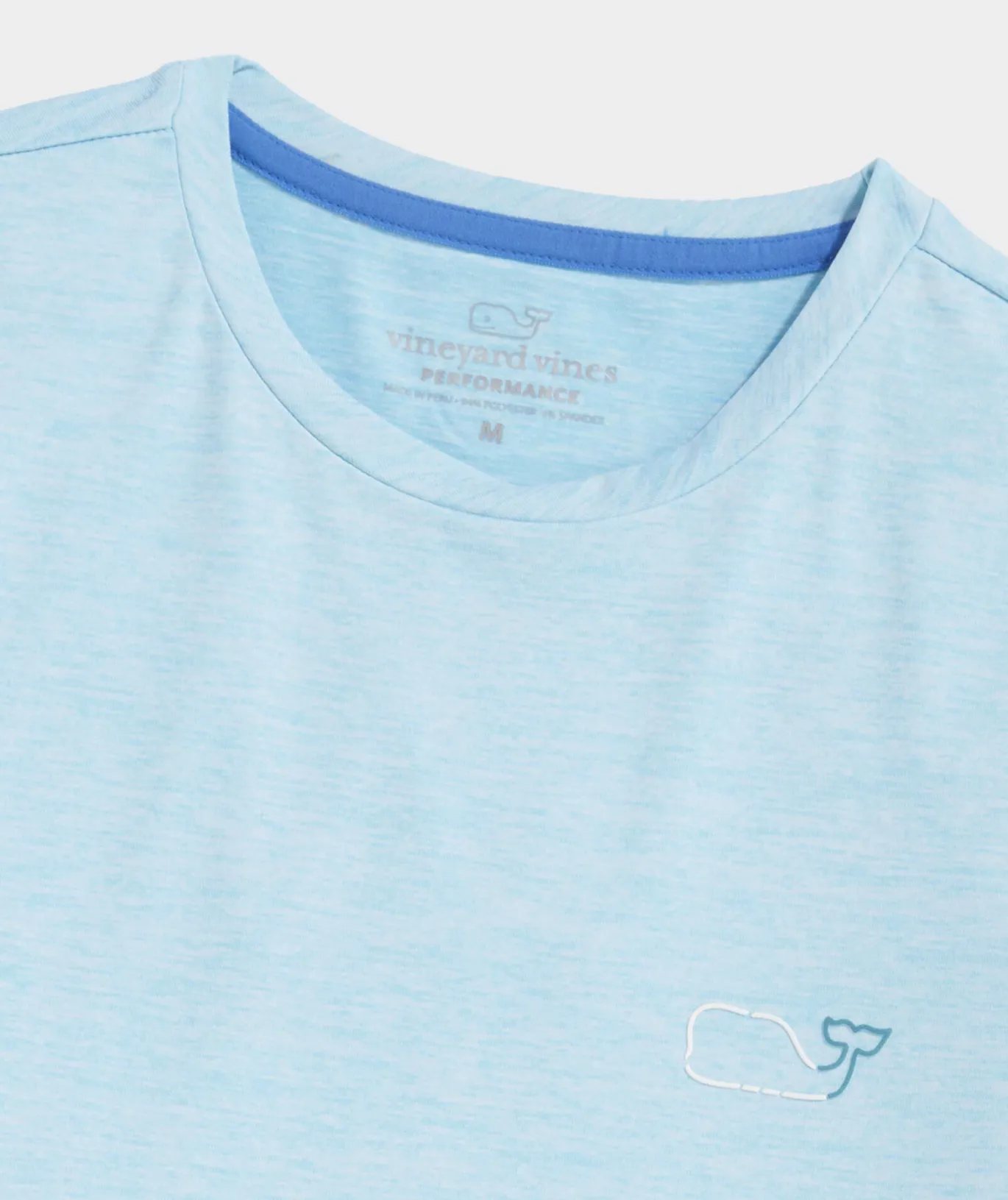 Whale Outline Short-Sleeve Harbor Performance Tee