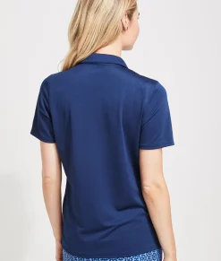 Women's Solid Pique Polo